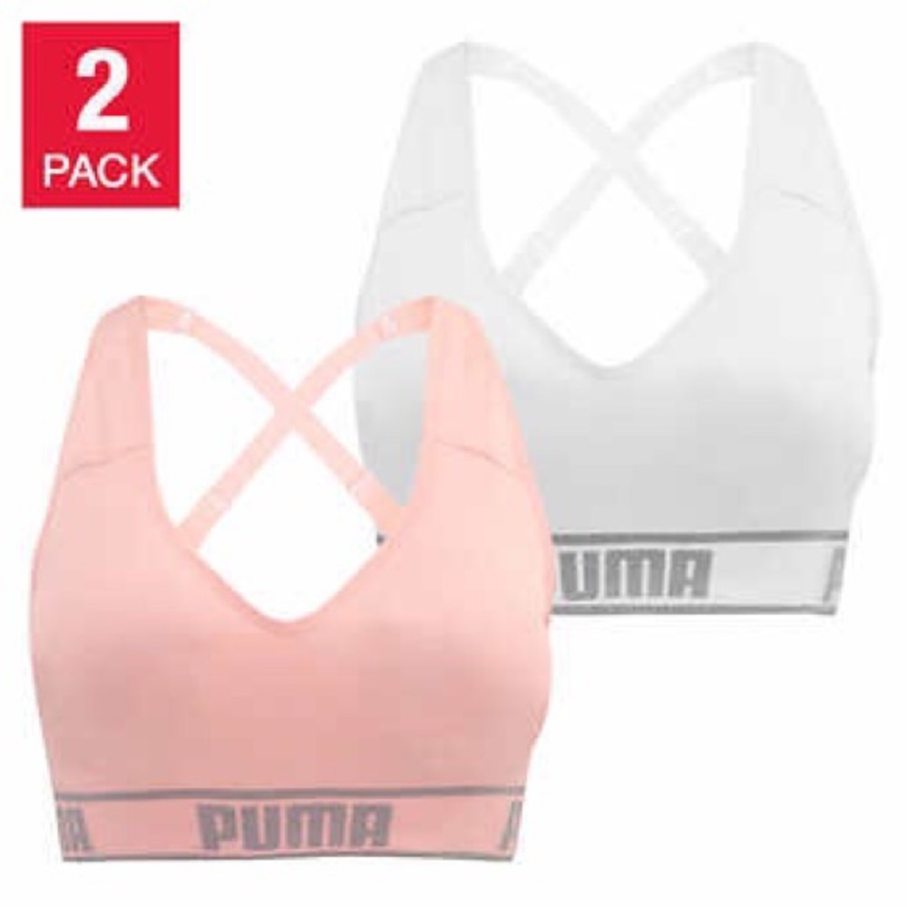 Puma Ladies' Seamless Sports Bra, 2-pack